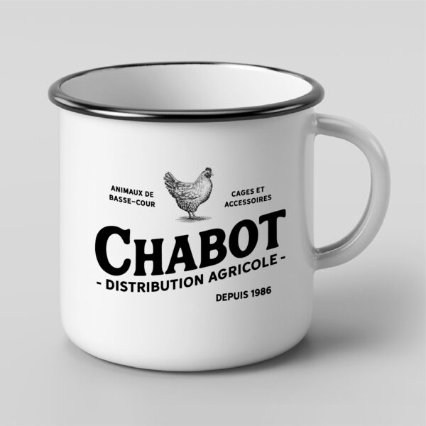 Tasse en émail Chabot