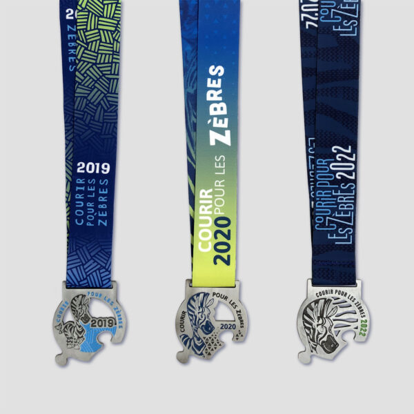 Médaille casse-tête pour les événements sportifs de la Fondation Simon le Zèbre