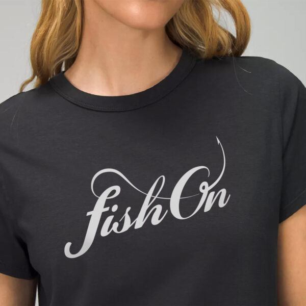 T-shirt Fish On Calligraphie