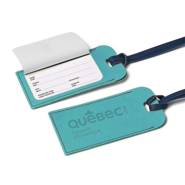 Étiquettes à bagage pour l'Office du tourisme de QC