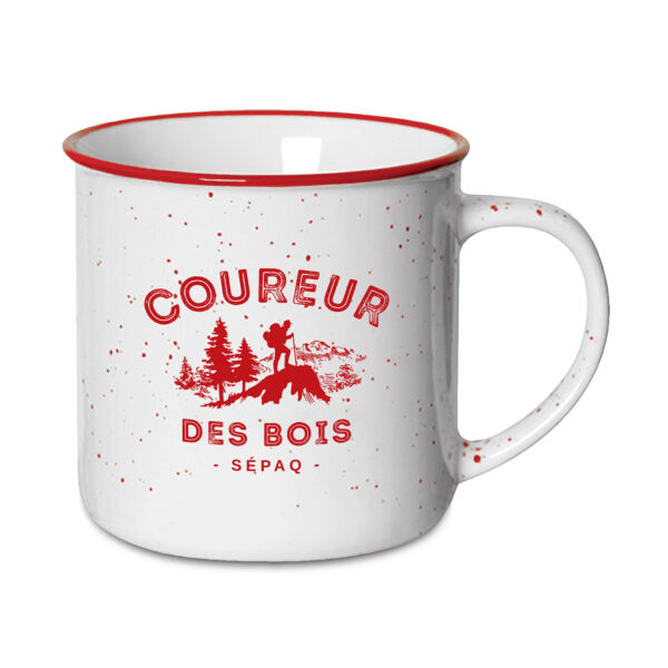 Tasse en céramique promotionnelle pour les boutiques Sépaq