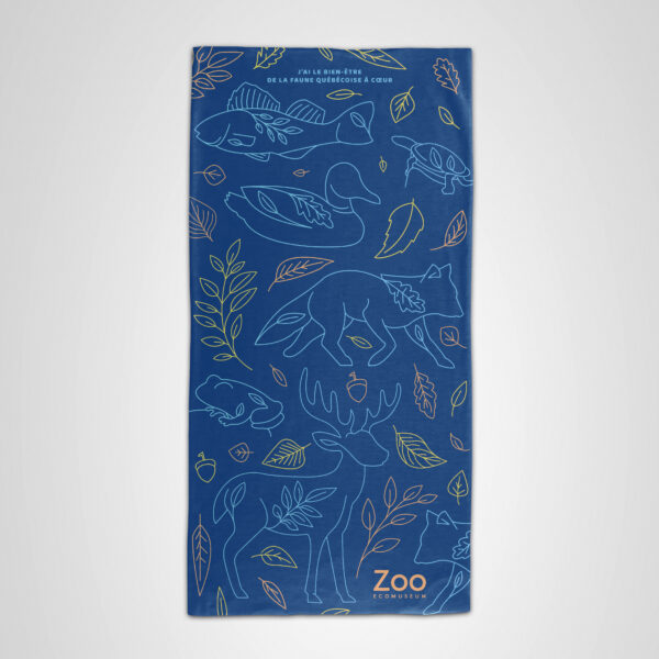 Foulard tubulaire sublimé pour le Zoo Ecomuseum